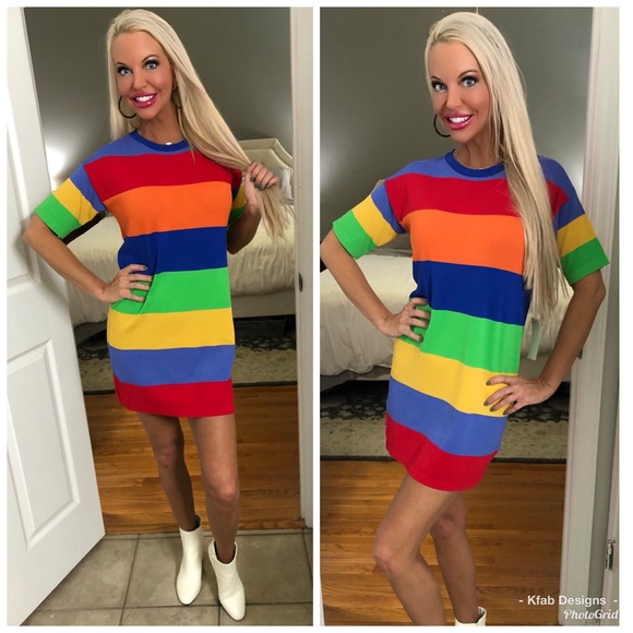 πLAST 1! πColor Block Super Soft Dress - Picture 3 of 7